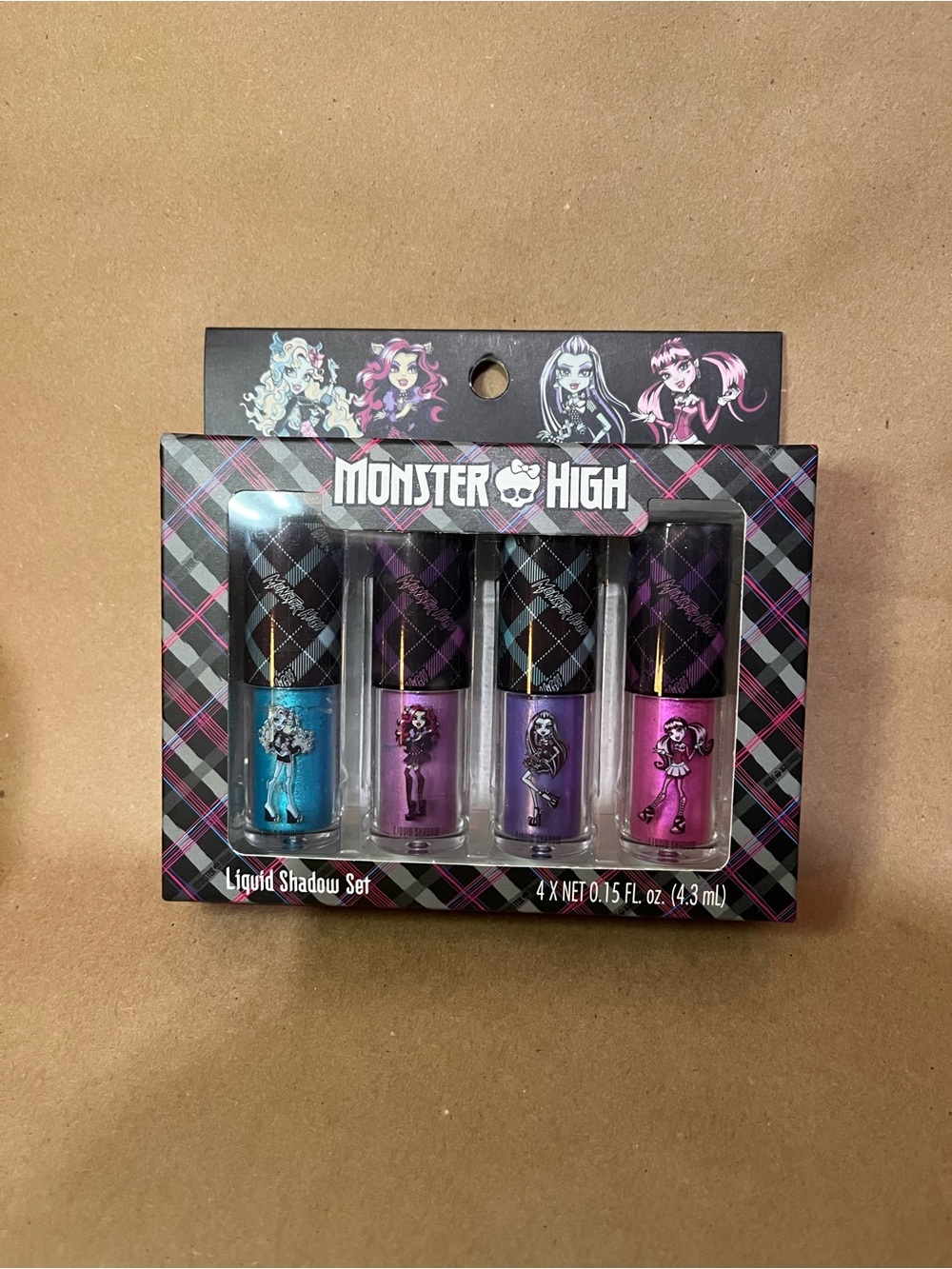 Monster High Liquid Shadow Quartet - Teal, Purple, Lilac, Bright Pink